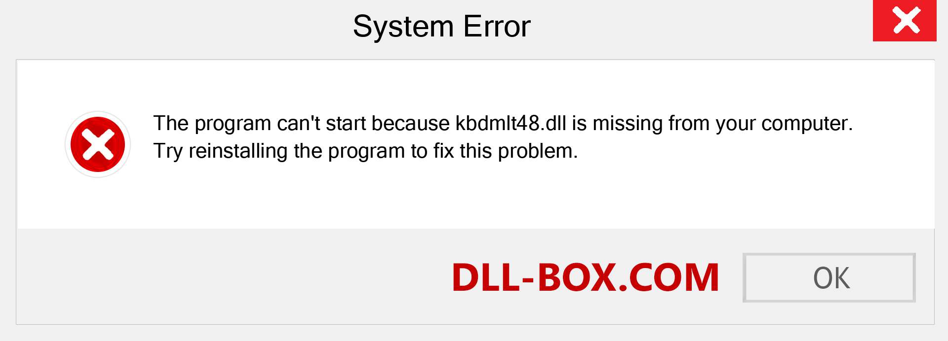  kbdmlt48.dll file is missing?. Download for Windows 7, 8, 10 - Fix  kbdmlt48 dll Missing Error on Windows, photos, images